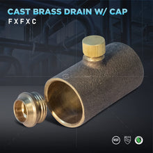 Load image into Gallery viewer, Supply Giant EDXD0034 3/4&quot; Lead Free Cast Brass Straight Drain Coupling with Cap
