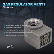 Load image into Gallery viewer, Midline Valve Gas Regulator Vent with Screen
