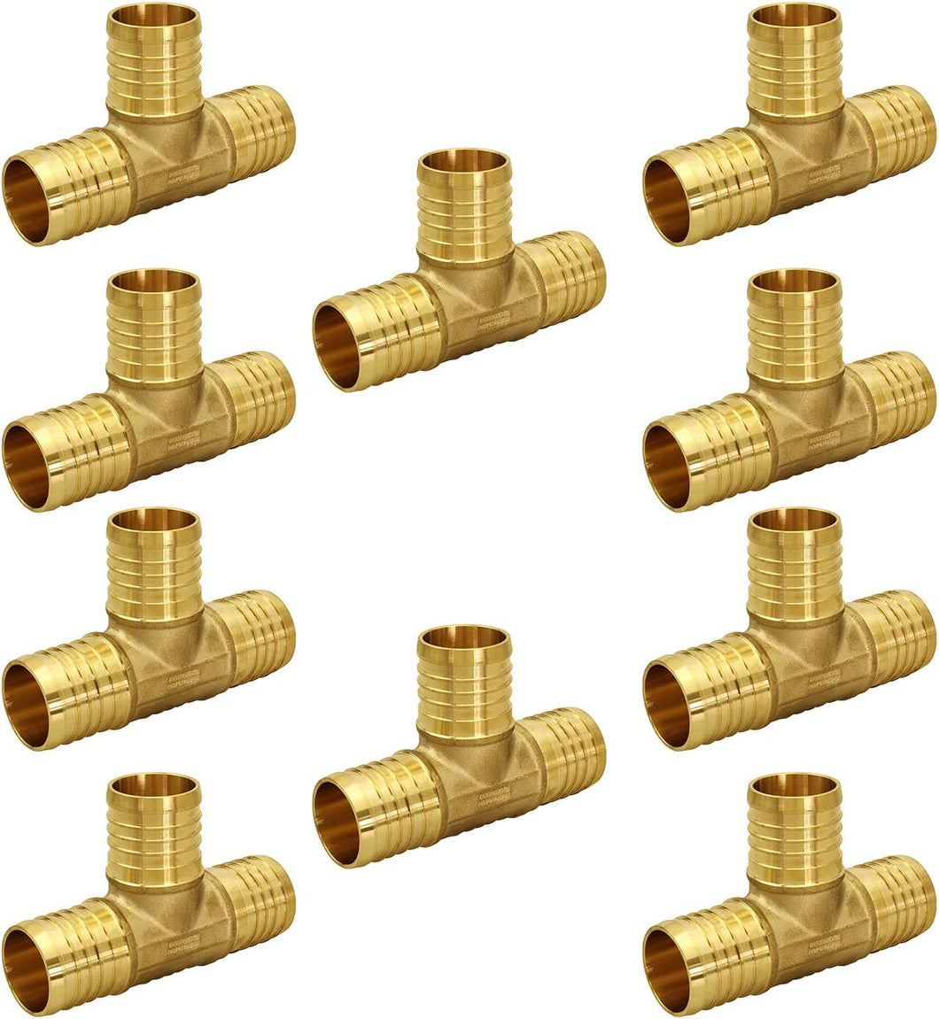 Pexflow PXTE0058-10 PEX X PEX X PEX Barb Tee Pipe Fittings 5/8