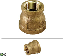 Load image into Gallery viewer, Supply Giant CSSD1002 1 x 3/4 Inch Lead Free Reducing Coupling with Female National Pipe Taper Threaded Ends, Brass Construction, Higher Corrosion Resistance, Economical &amp; Easy to Install, 20
